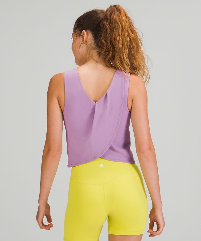 Nulu Twist-Back Yoga Tank TopLight Support, C/D Cups