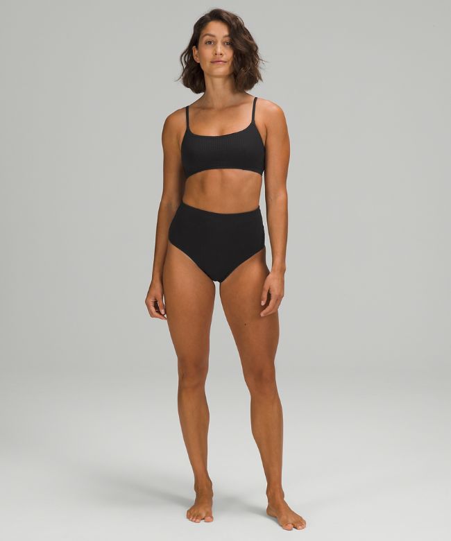 Seersucker Swim Top B/C Cups
