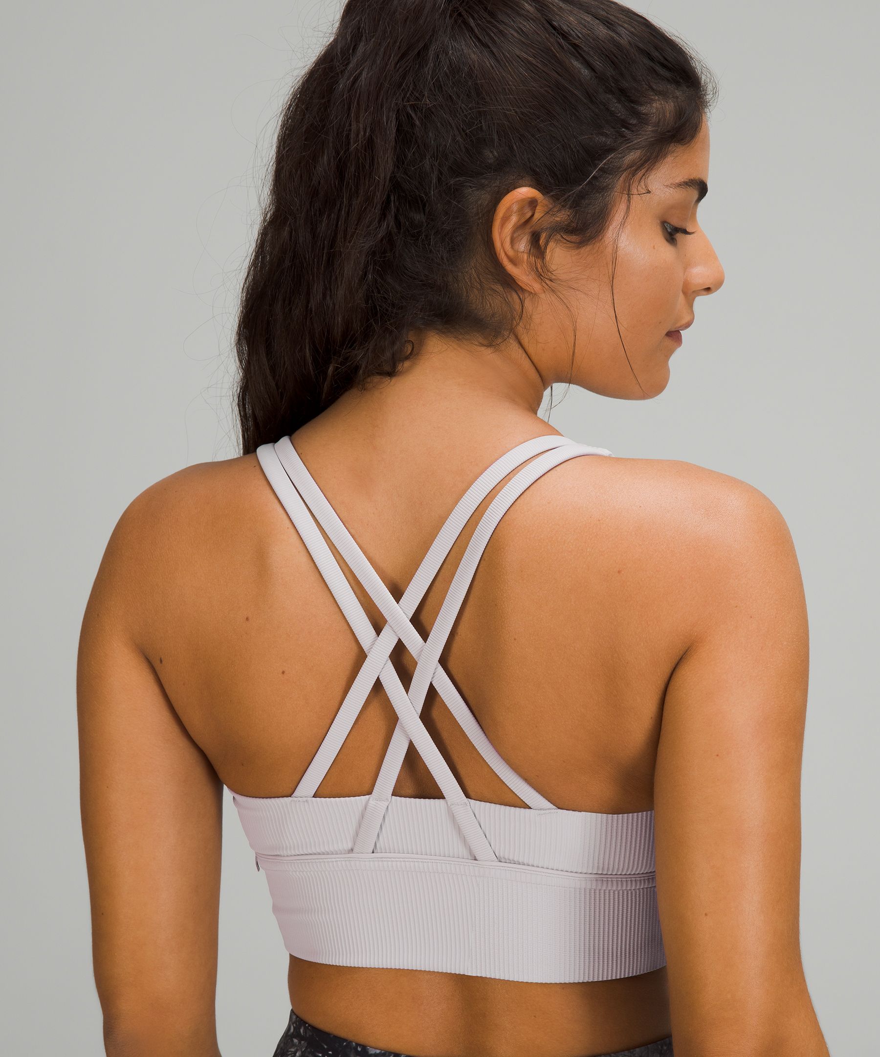 Energy Longline Bra Ribbed Luxtreme Medium Support,  Cups