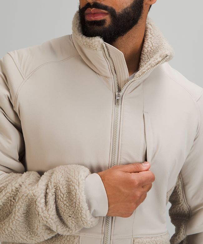 Textured Fleece Jacket Online Only