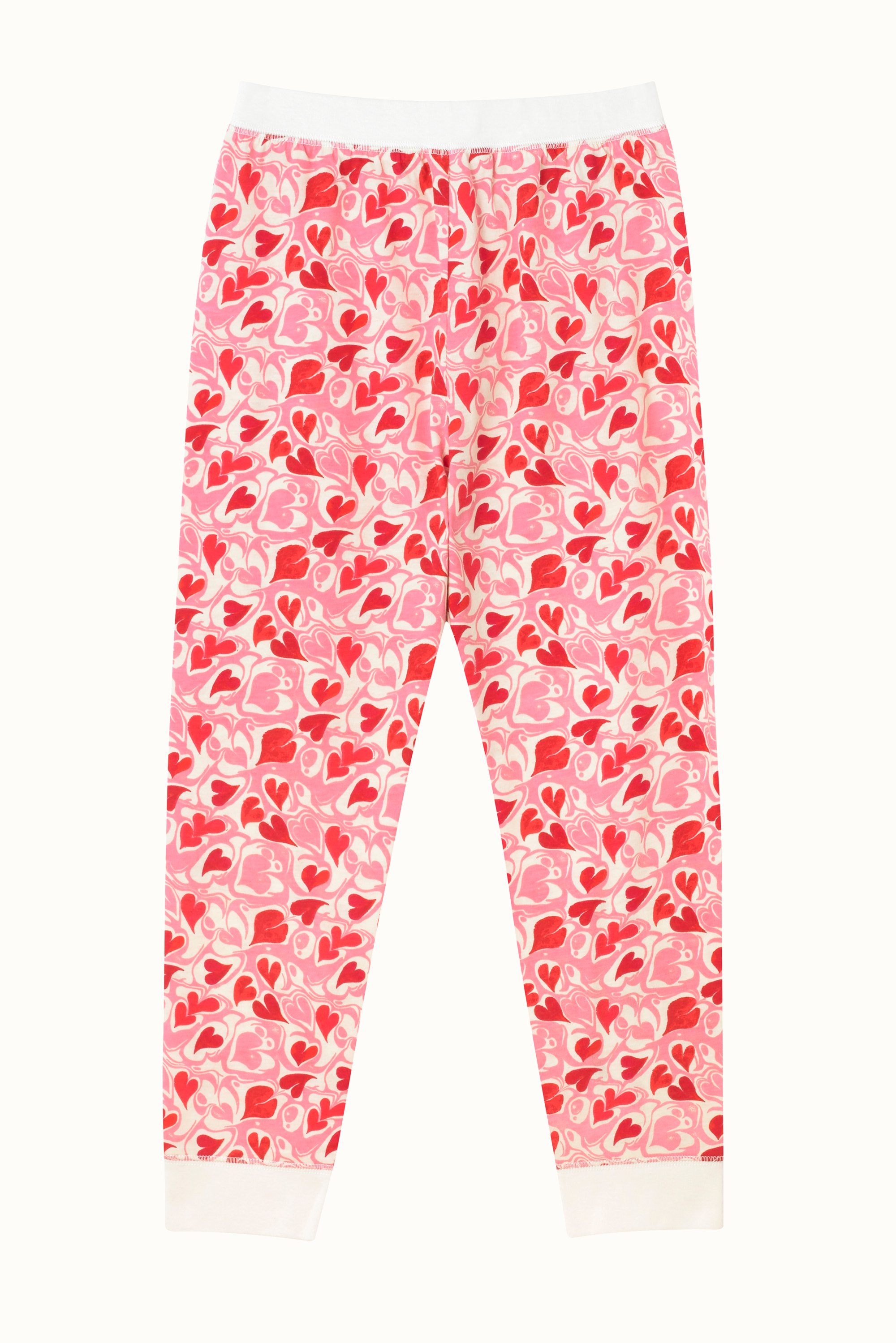 Marble Hearts Ditsy Long Sleeve Jersey PJs (112 Years)