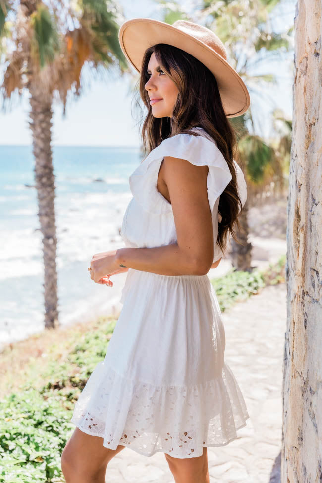 Riverside Daydream Lace White Dress FINAL SALE