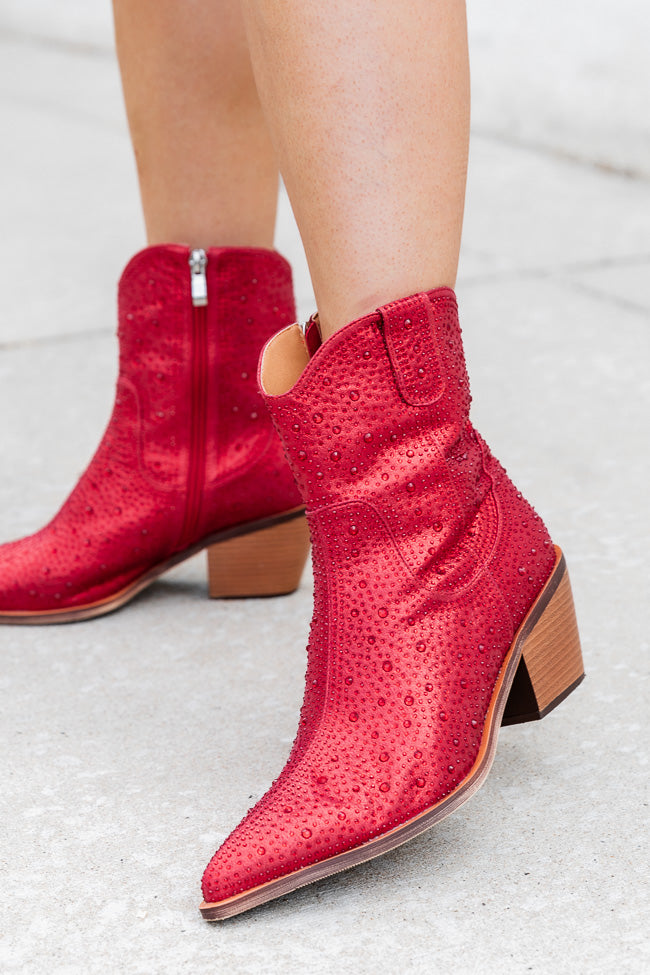 Rhegan Red Sparkle Boot