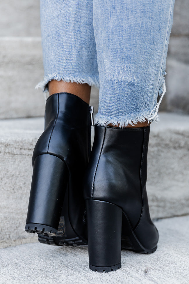 Shelbie Black Pointed Bootie