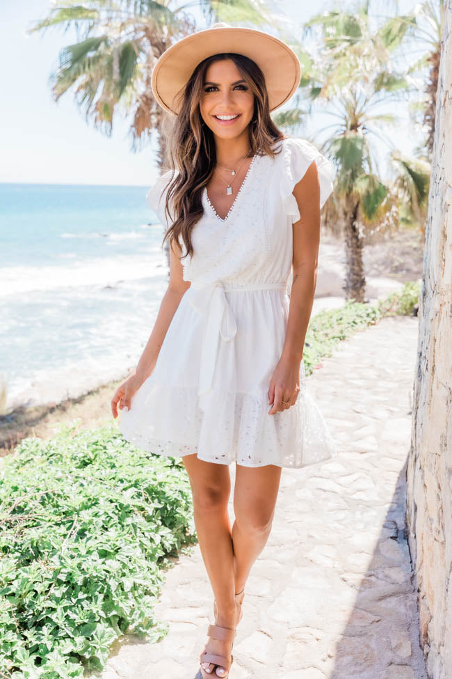 Riverside Daydream Lace White Dress FINAL SALE
