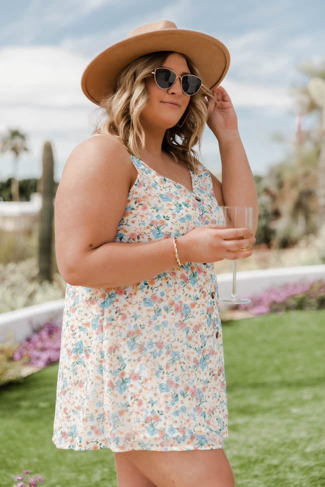 Marigold Mornings Floral Multi Mini Dress FINAL SALE