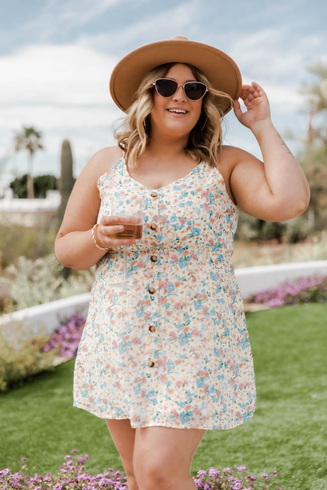 Marigold Mornings Floral Multi Mini Dress FINAL SALE