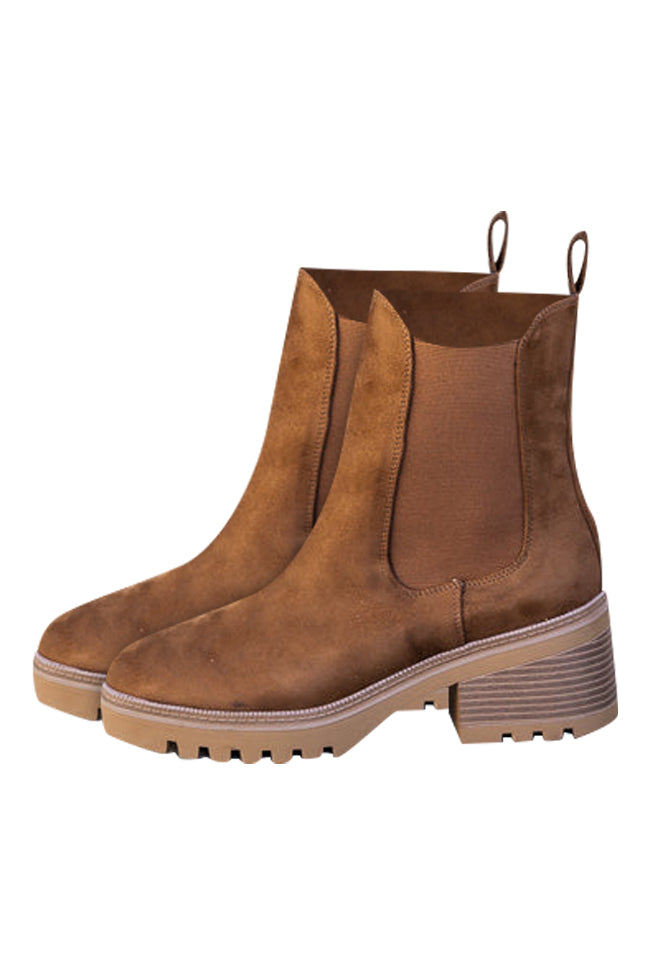 Ana Ash Suede Stretch Chelsie Booties