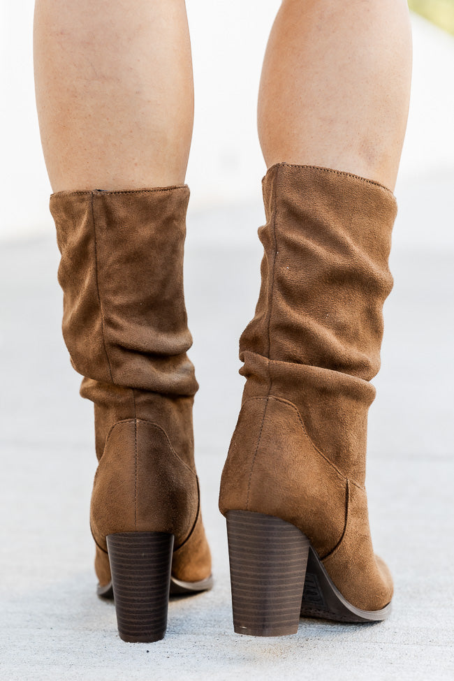 Christie Coffee Slouchy Suede Bootie