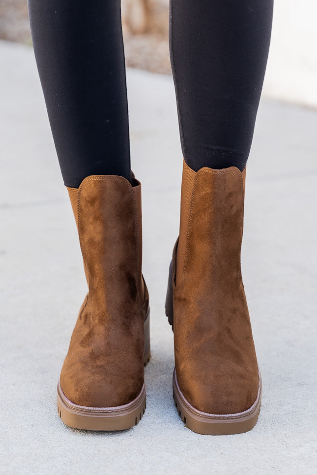 Ana Ash Suede Stretch Chelsie Booties