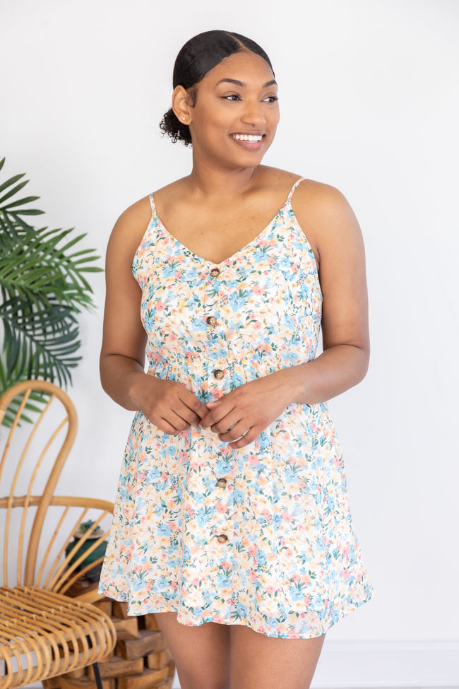 Marigold Mornings Floral Multi Mini Dress FINAL SALE