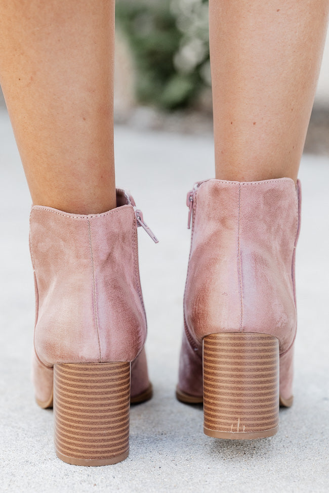 Ava Taupe Classic Pointed Bootie