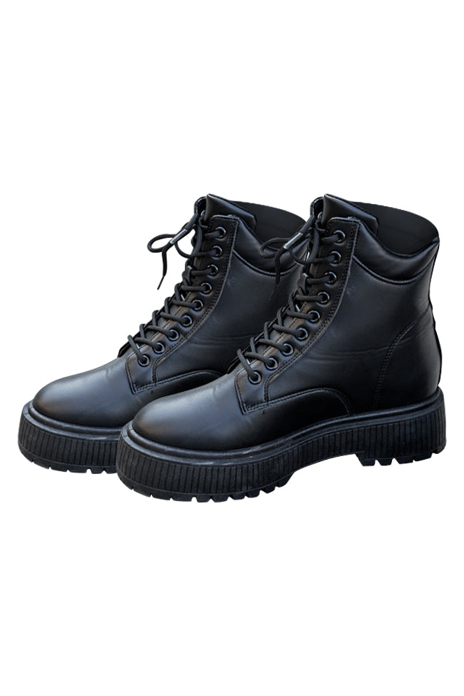 Liza Black Combat Boot