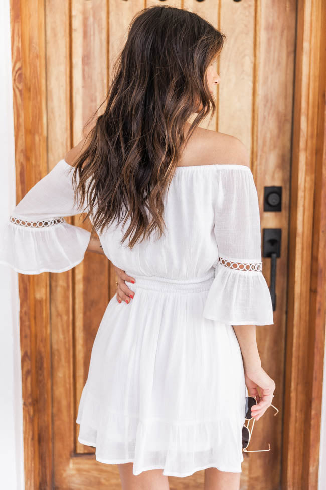 Stolen Dreams White Off The Shoulder Dress FINAL SALE