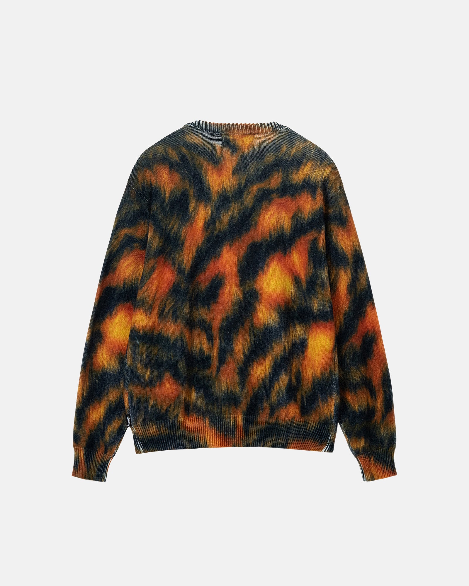 PRINTED FUR SWEATER
