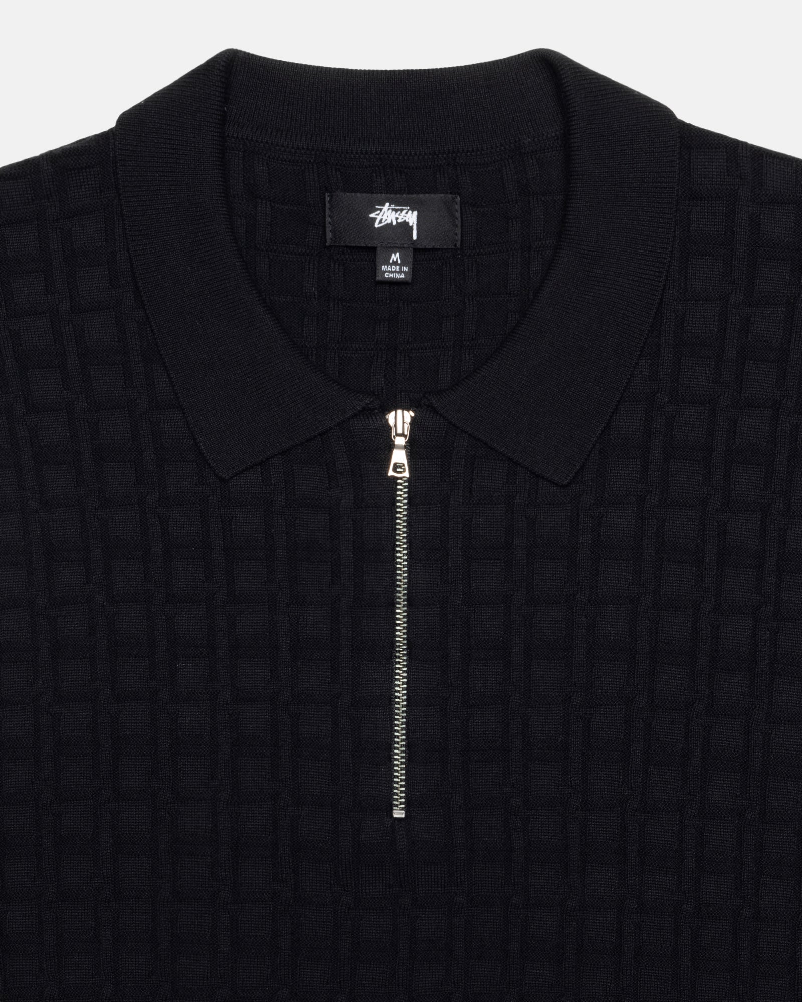 HALF ZIP POLO SWEATER