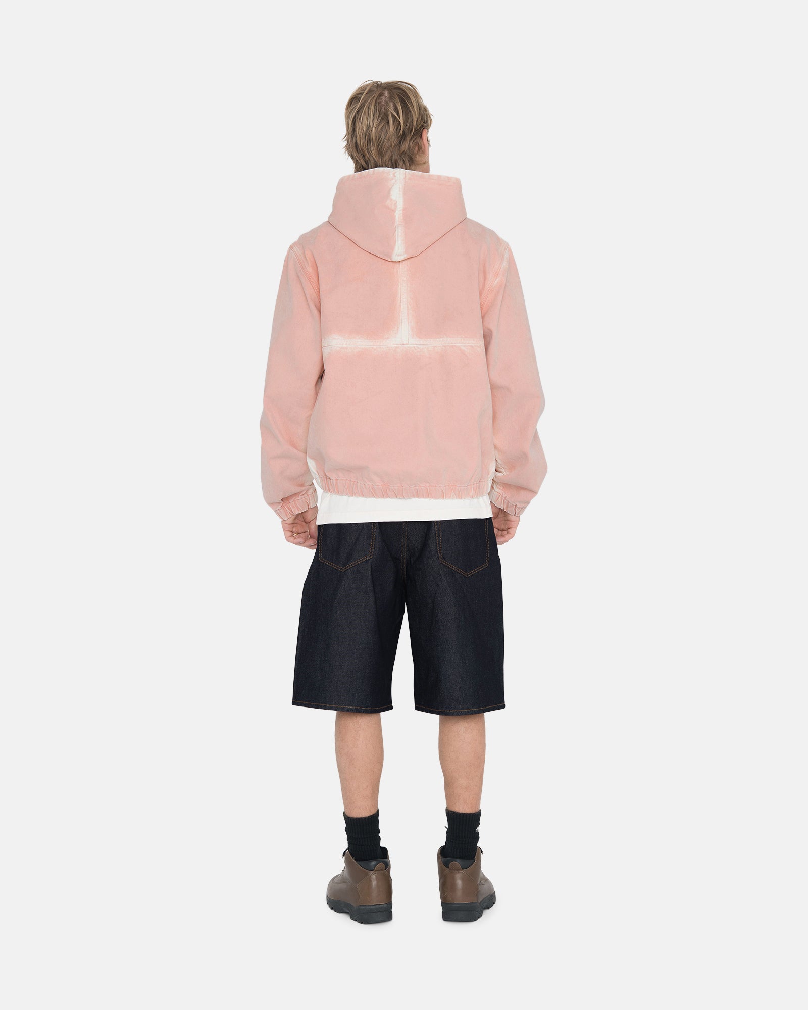 SPRAY DYE HOODED WORK JACKET
