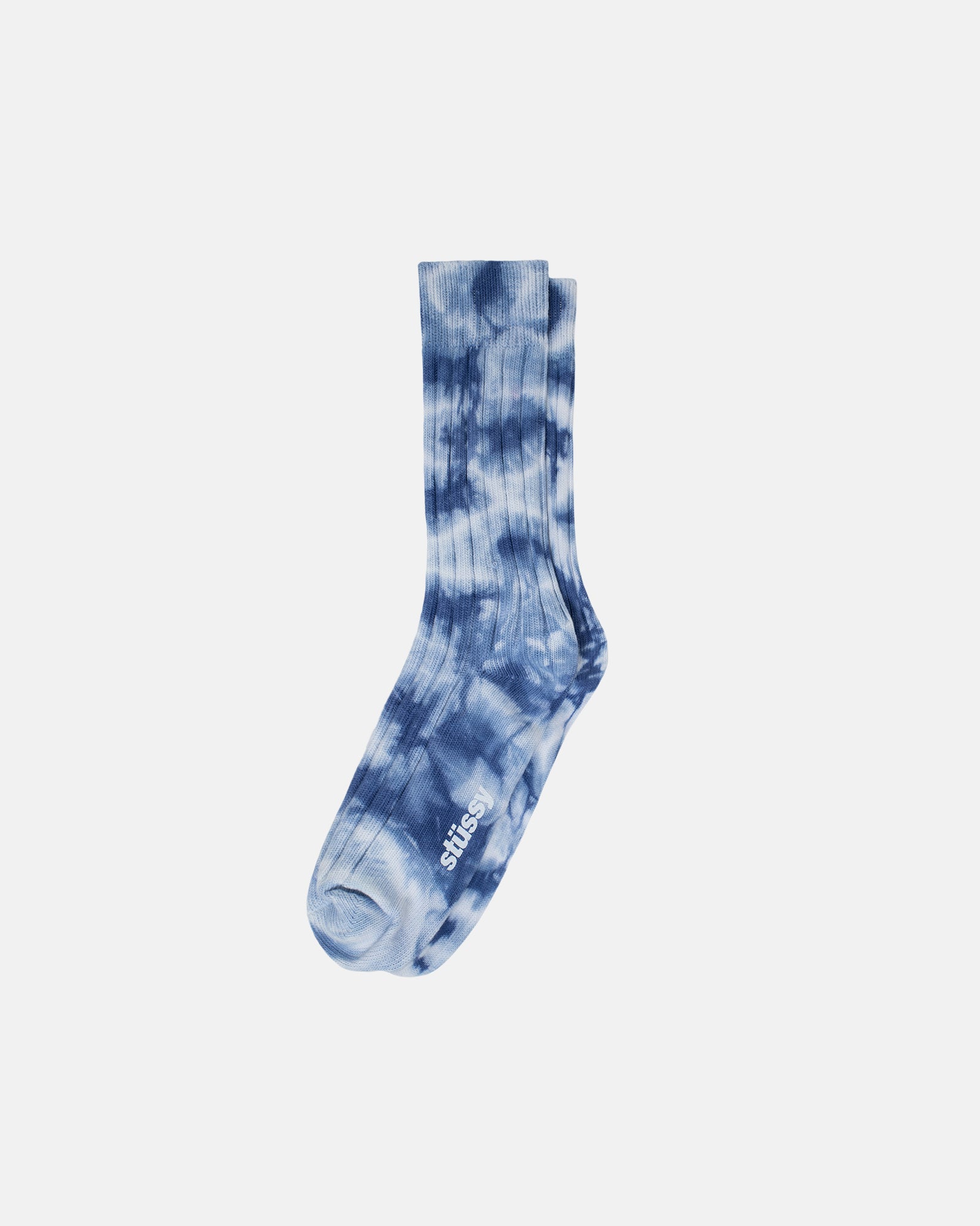 DYED RIBBED CREW SOCKS