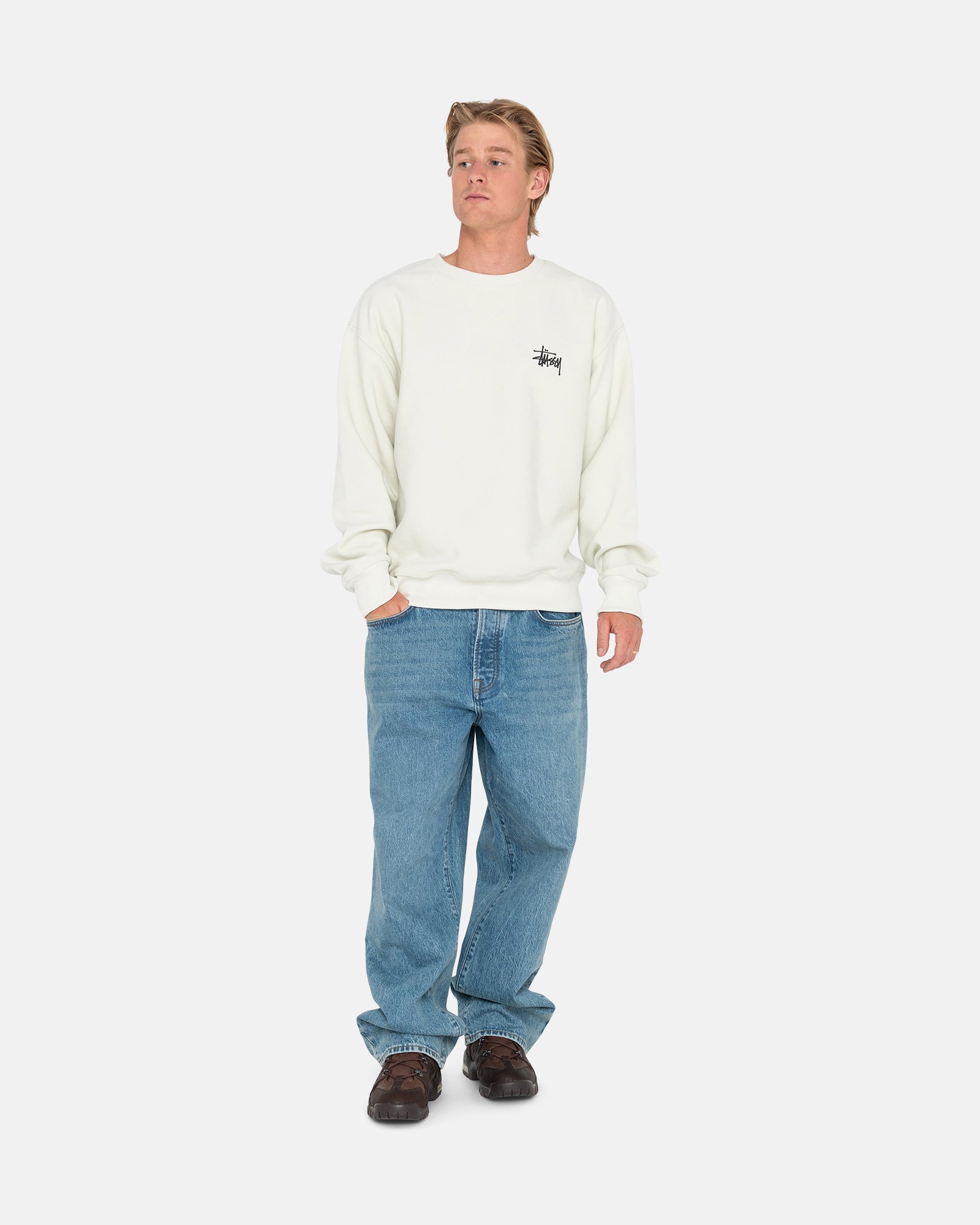 BASIC STüSSY PIGMENT DYED CREW
