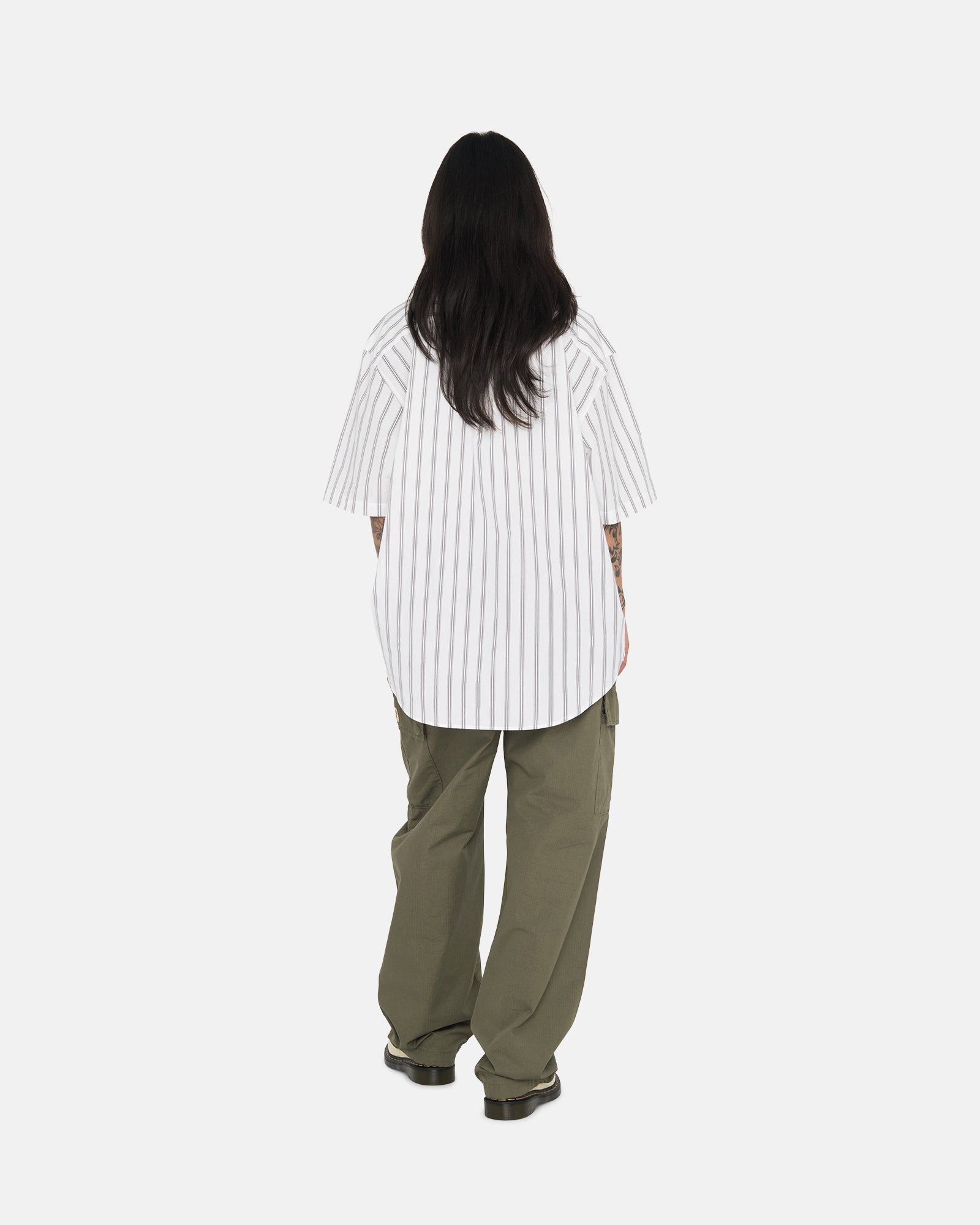 BOXY STRIPED SS SHIRT