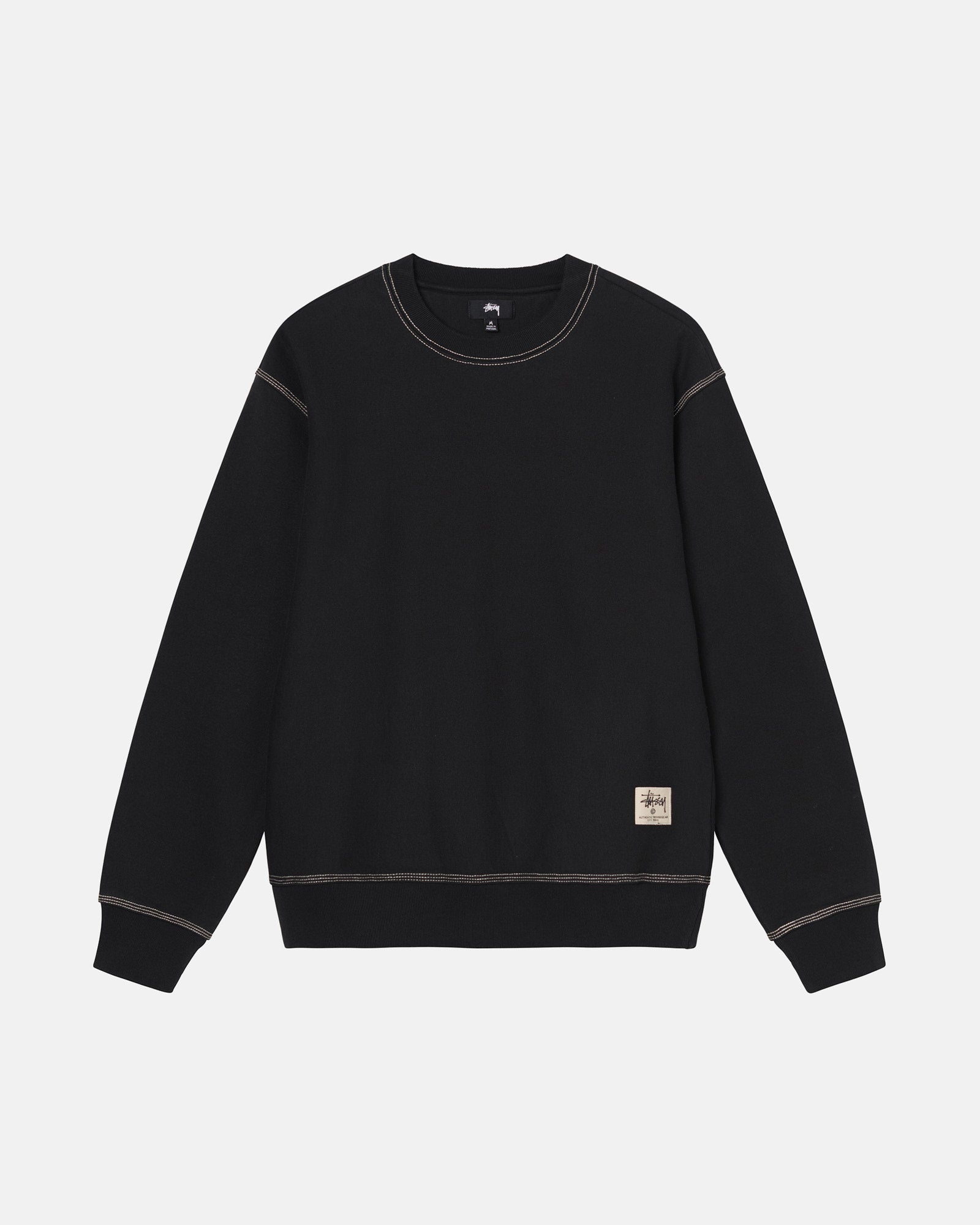 CONTRAST STITCH LABEL CREW