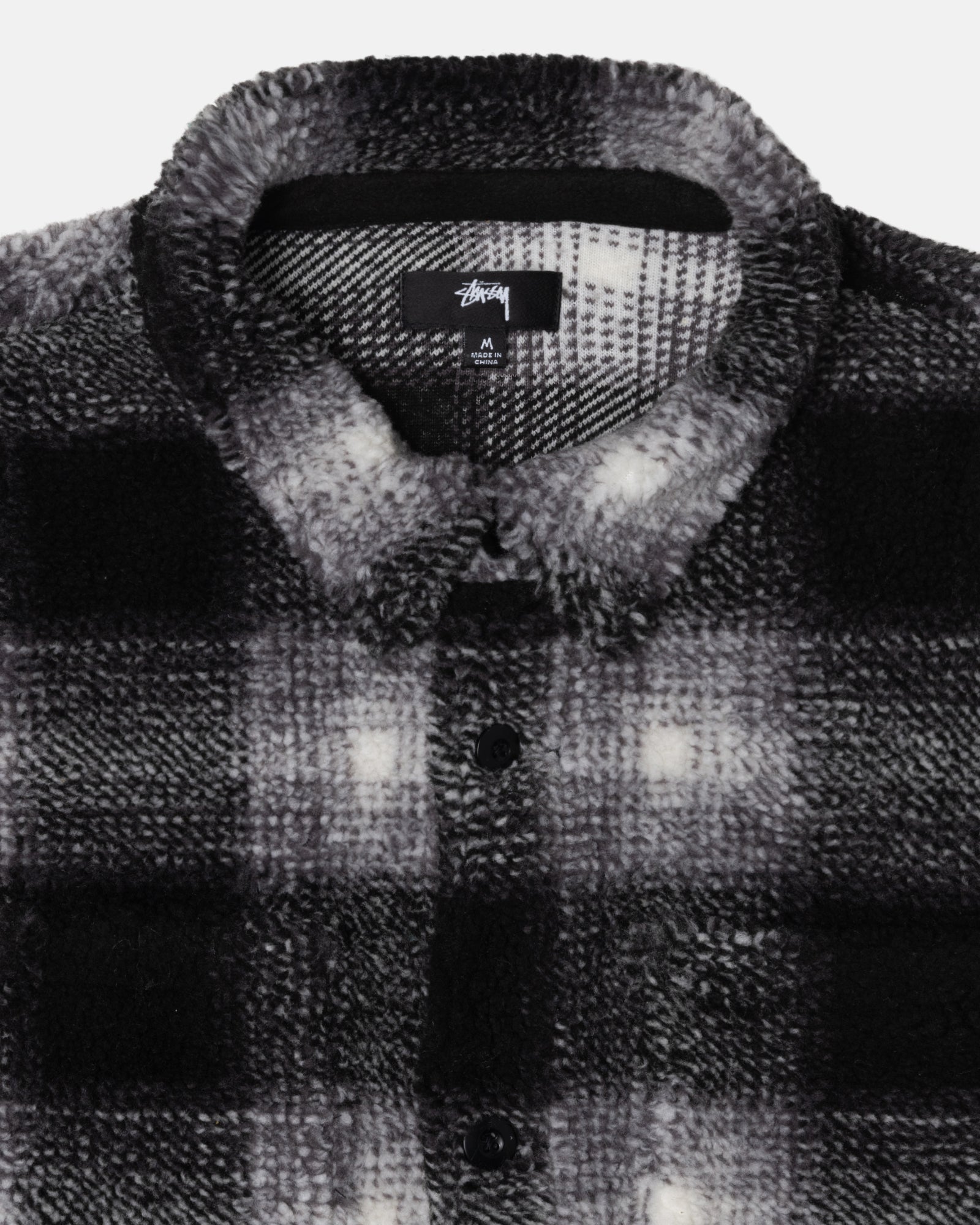 PLAID SHERPA SHIRT