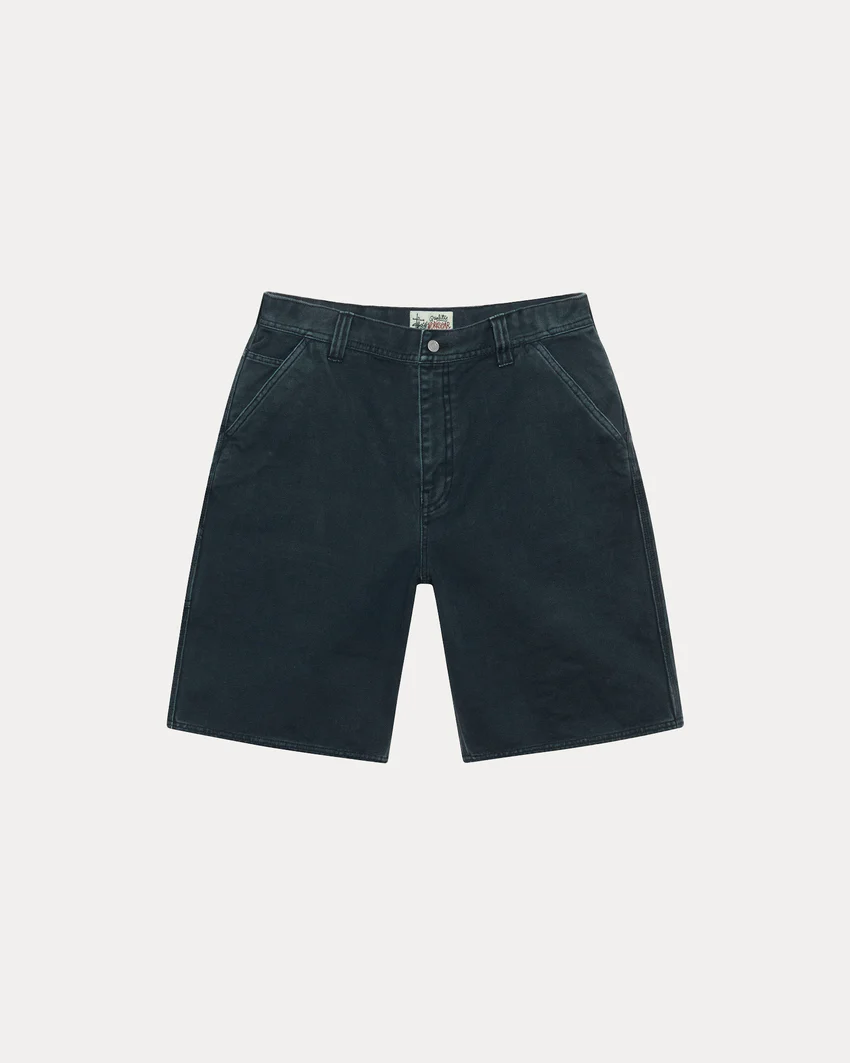 WASHED CANVAS WORK SHORT