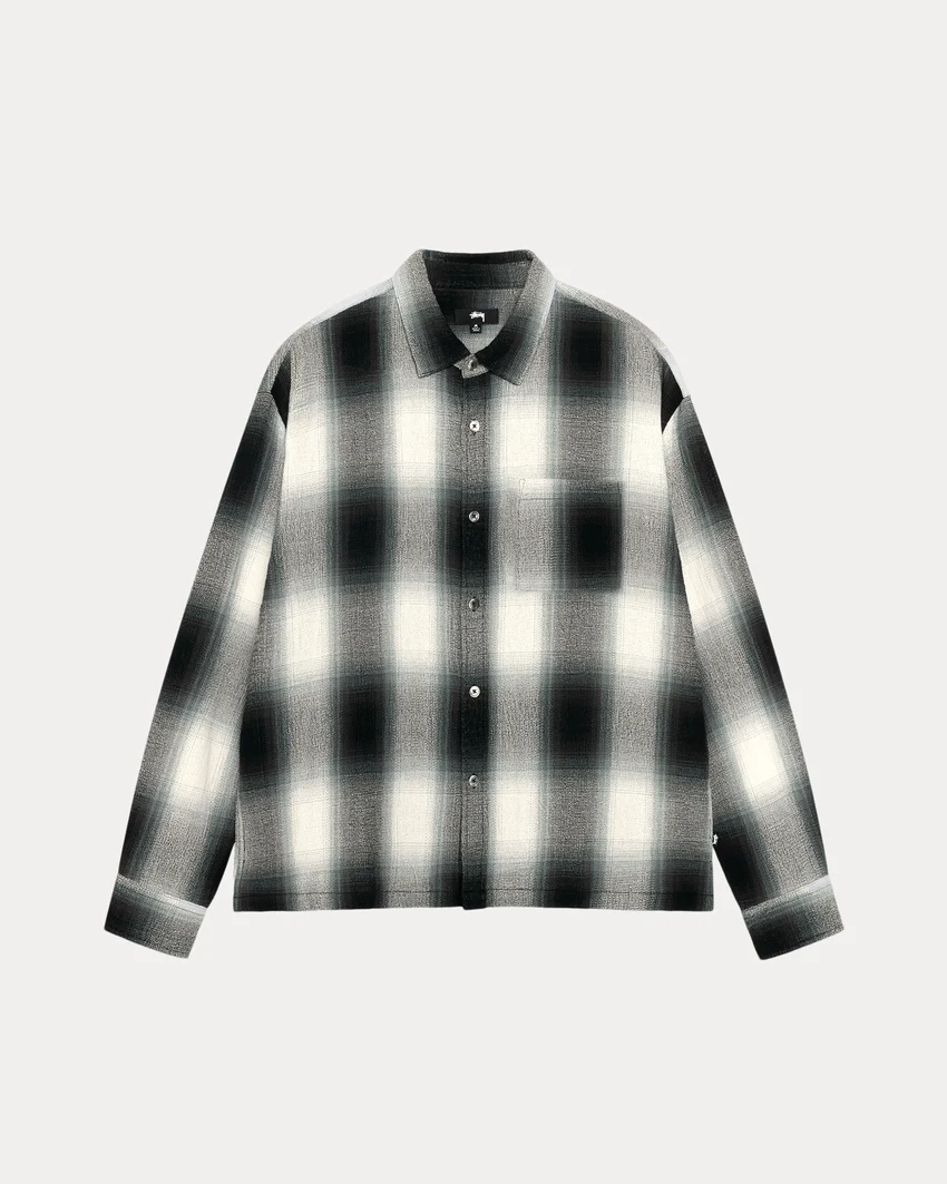 LOOSE WEAVE PLAID SHIRT