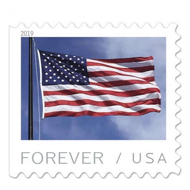 Big Sales! 5 U.S.  Flag Stamps,5 Rolls/500 Pcs