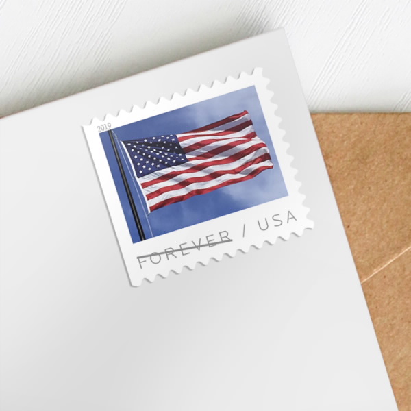 2019 U.S. Flag Stamps, 50 Rolls (5000 Pcs)