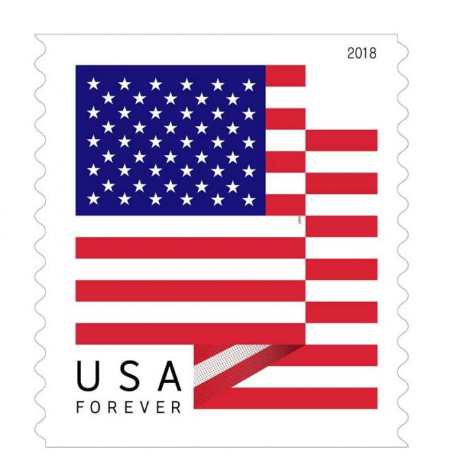 Big Sales! 5 U.S.  Flag Stamps,5 Rolls/500 Pcs