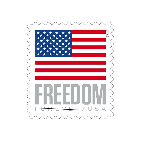 2023 U.S. Flag Stamps, 10 Rolls (1000 Pcs)