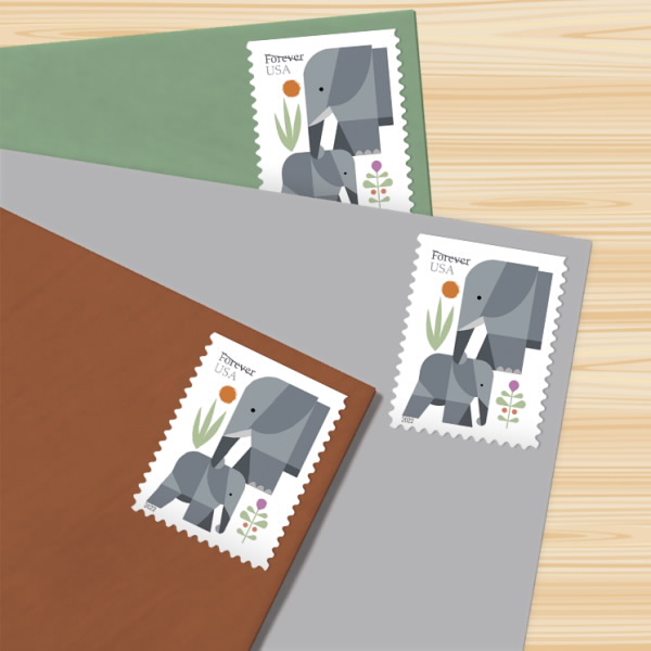 Elephants stamps 2022