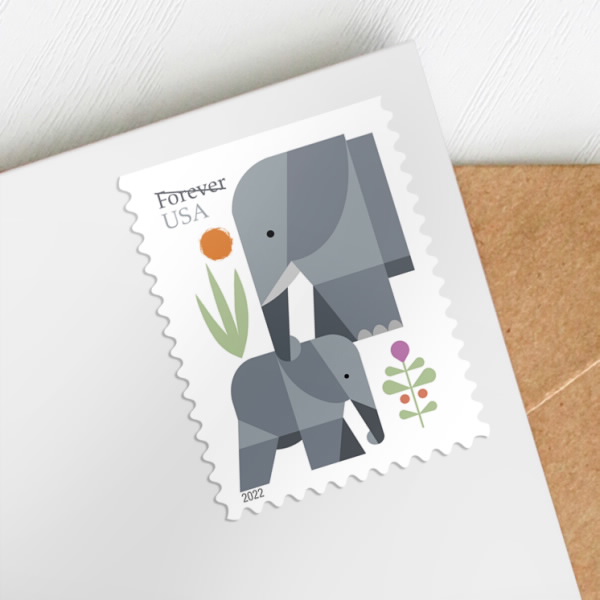 Elephants stamps 2022
