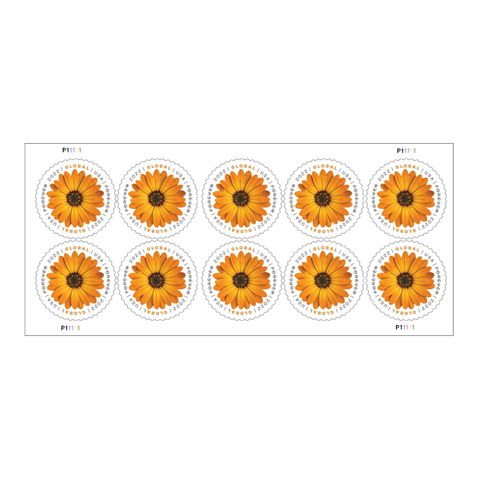 Global African Daisy Stamps(International $1.45)