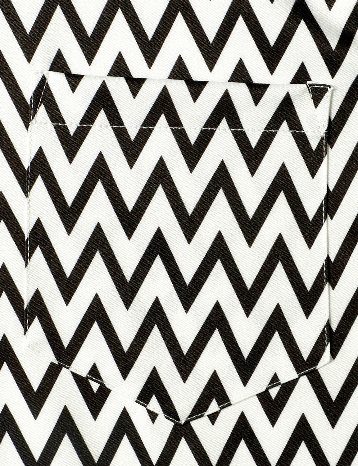 Men's Banana Pineapple Black and White Wave Print Pocket Vacation Tropical Fruit Short Sleeve Summer Vacation Beach Shirt