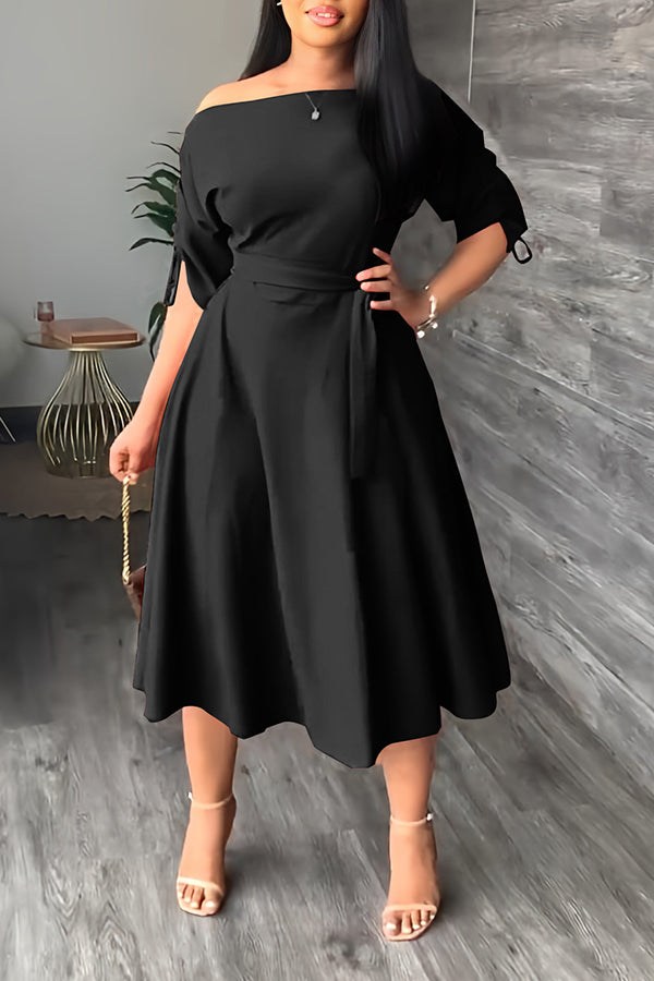 Elegant Off-shoulder Maxi Dress