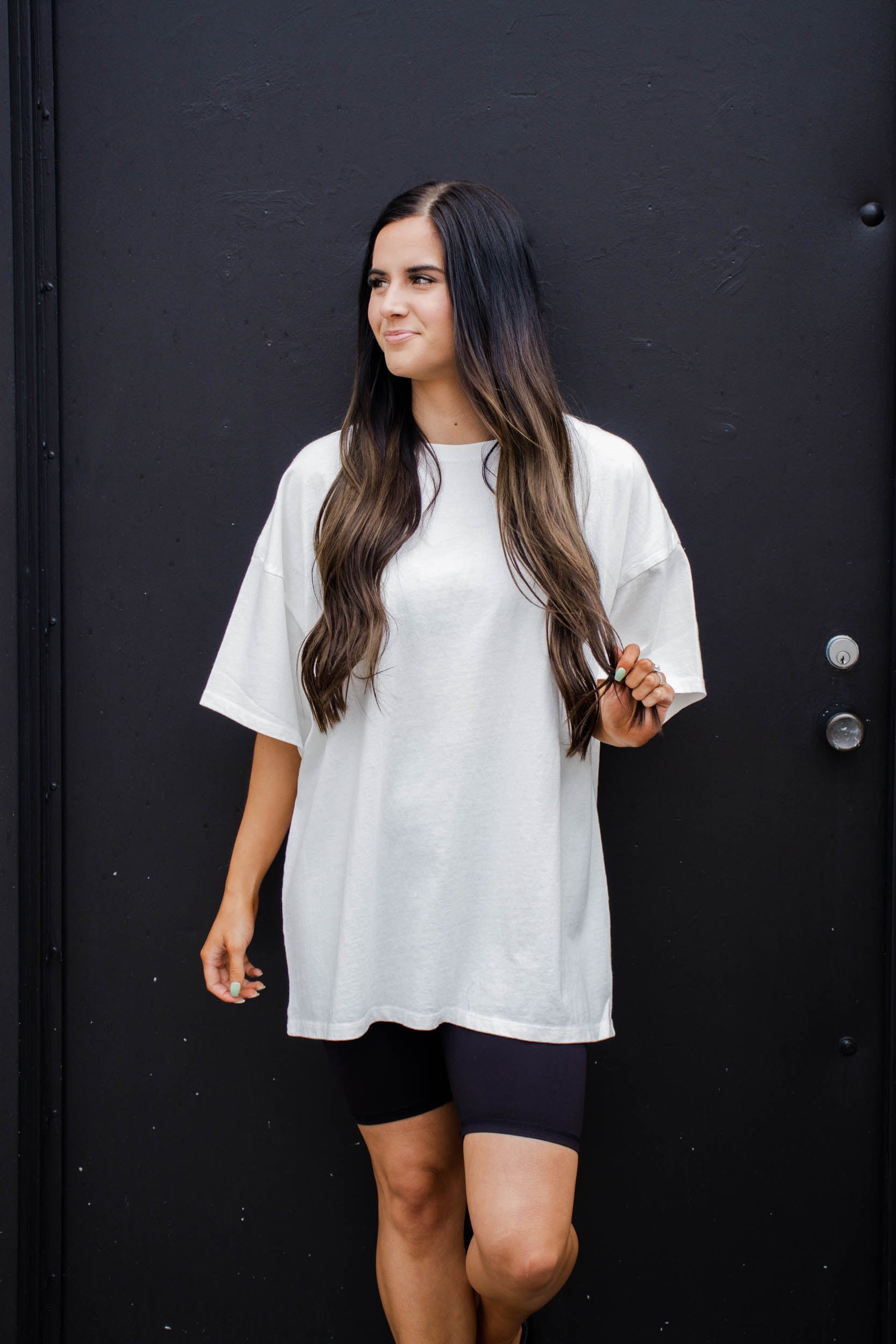 Leah Oversized Tee | Off White