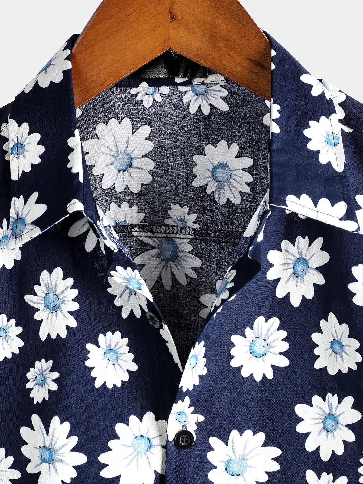 Men's Yellow Daisy Hawaiian Short Sleeve Shirt