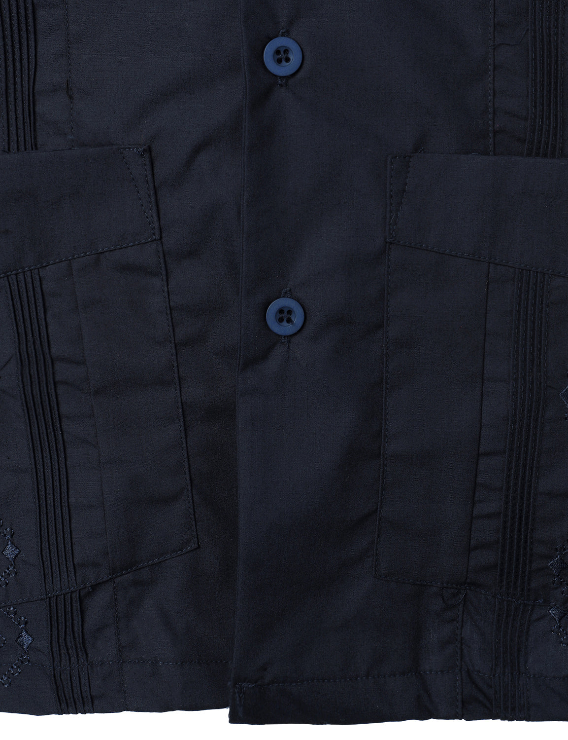 Men's Casual Summer Pocket Short Sleeve Button Up Cuban Guayabera Shirt