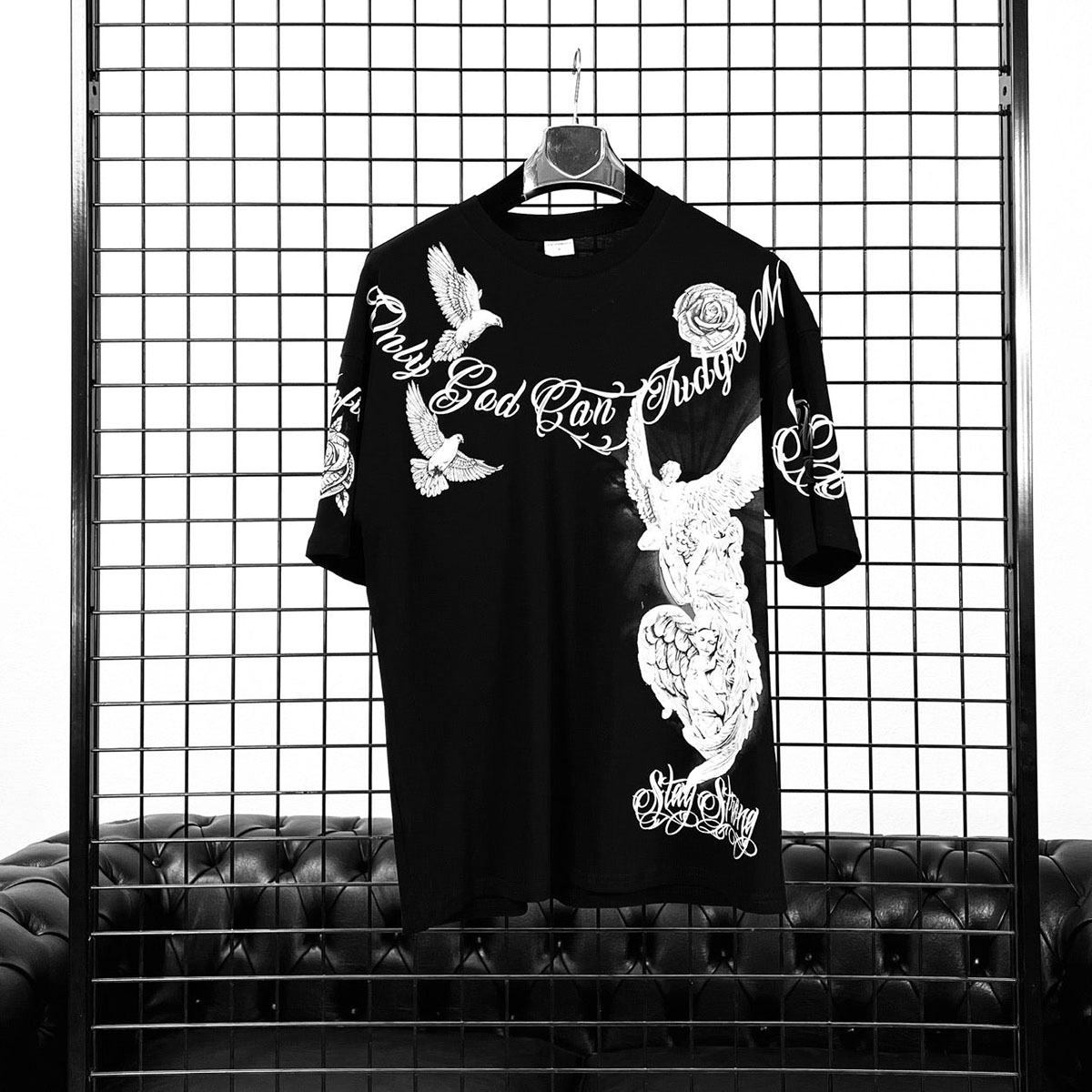 Men's Oversized Fashion Print T-Shirt