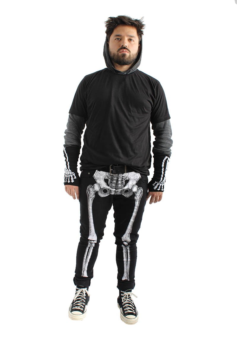Skeleton Jeans White Bone