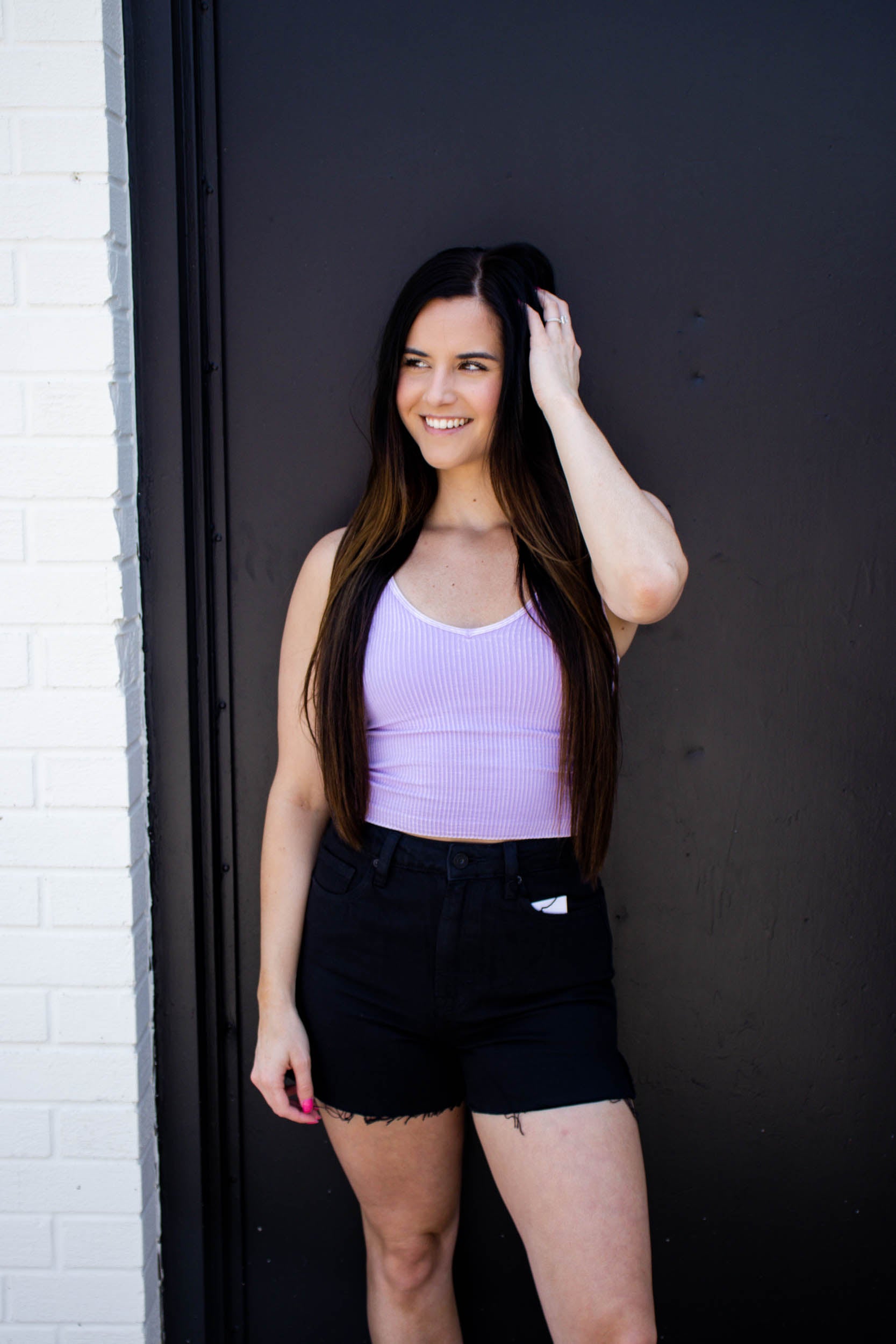 Avery Reversible Crop Top | Vintage Amethyst
