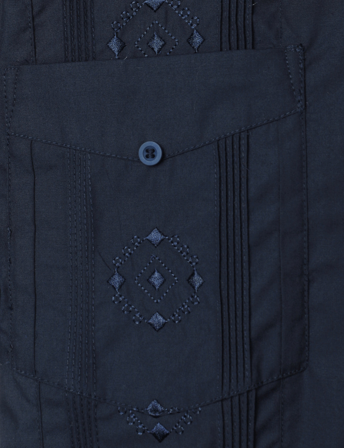 Men's Casual Summer Pocket Short Sleeve Button Up Cuban Guayabera Shirt