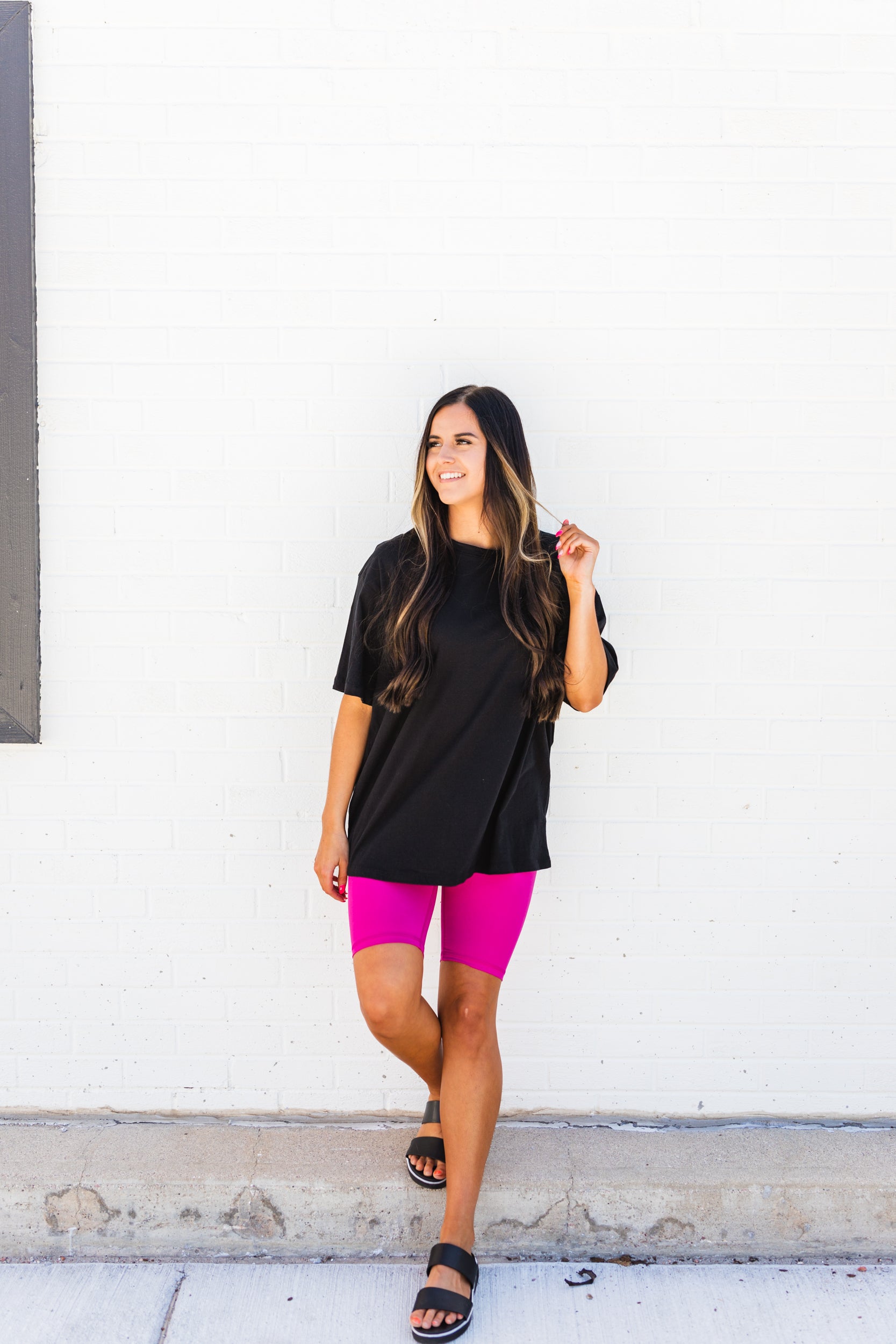 Peyton Cotton Tee Black