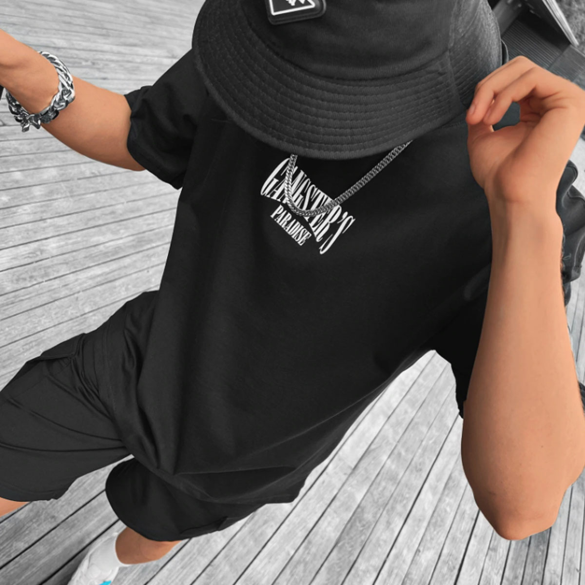Men's Oversized Fashion Print T-Shirt