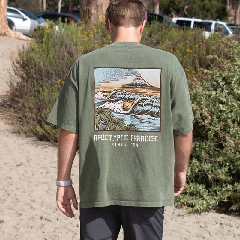 Summer Retro Surf Short Sleeve Tee