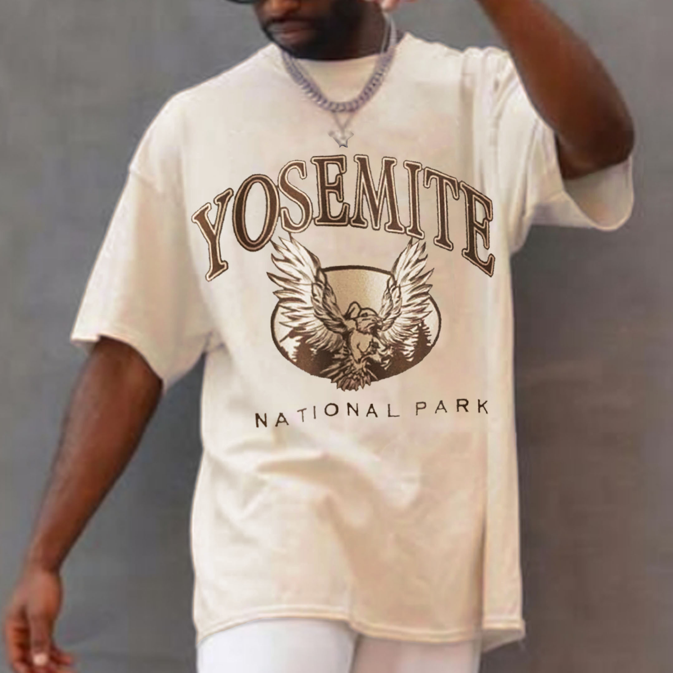 Retro Oversized YOSEMITE Men's T-shirt