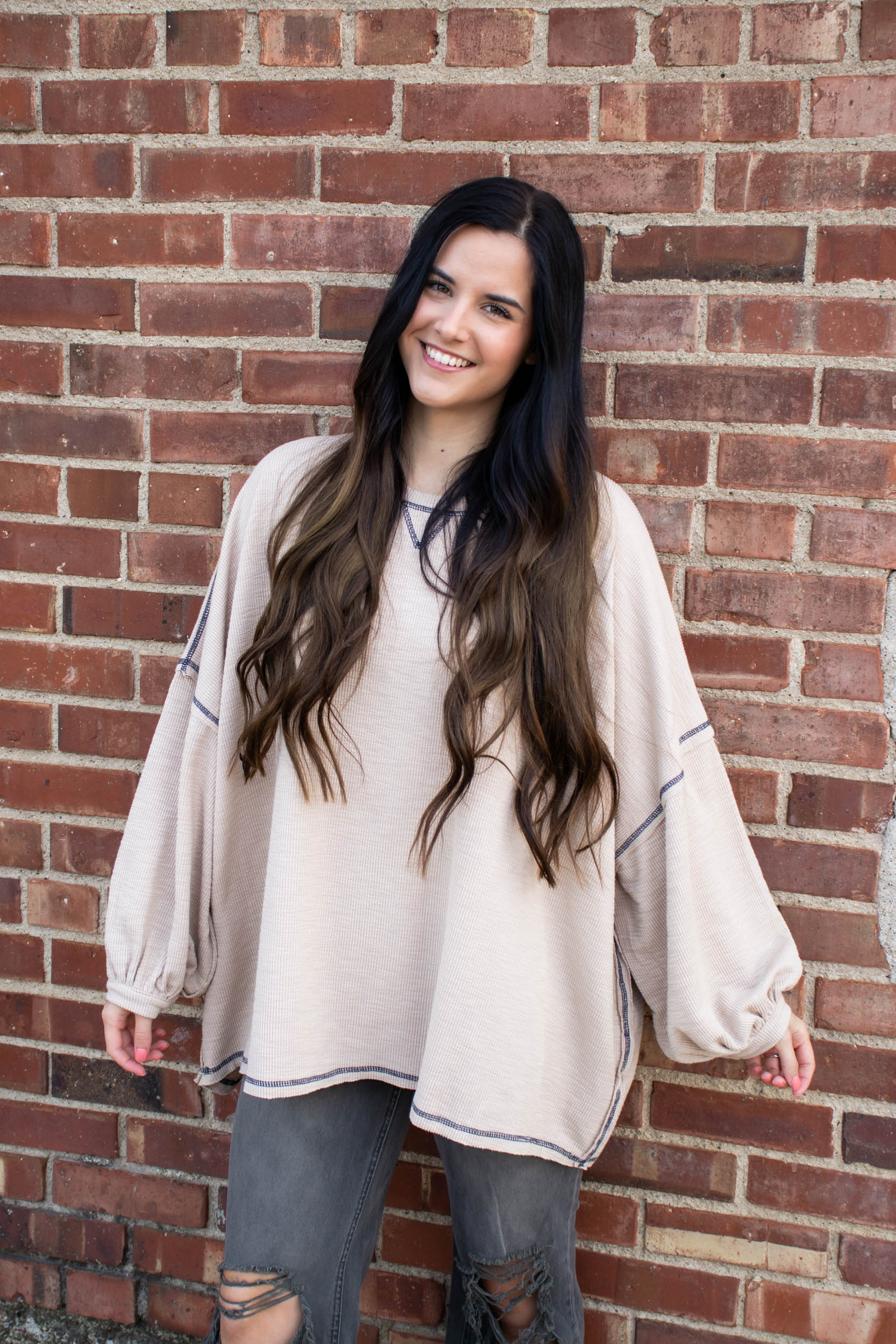 Camrin Long Sleeve Shirt | Almond