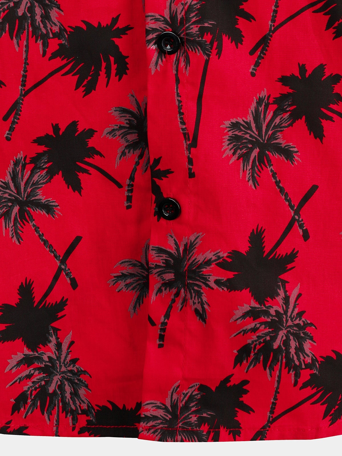 Men's Summer Tropical Coconut Tree Print Short Sleeve Shirt